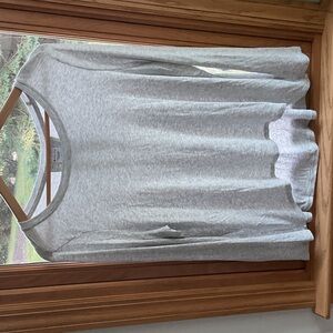 Athleta Gray Long Sleeve Tee